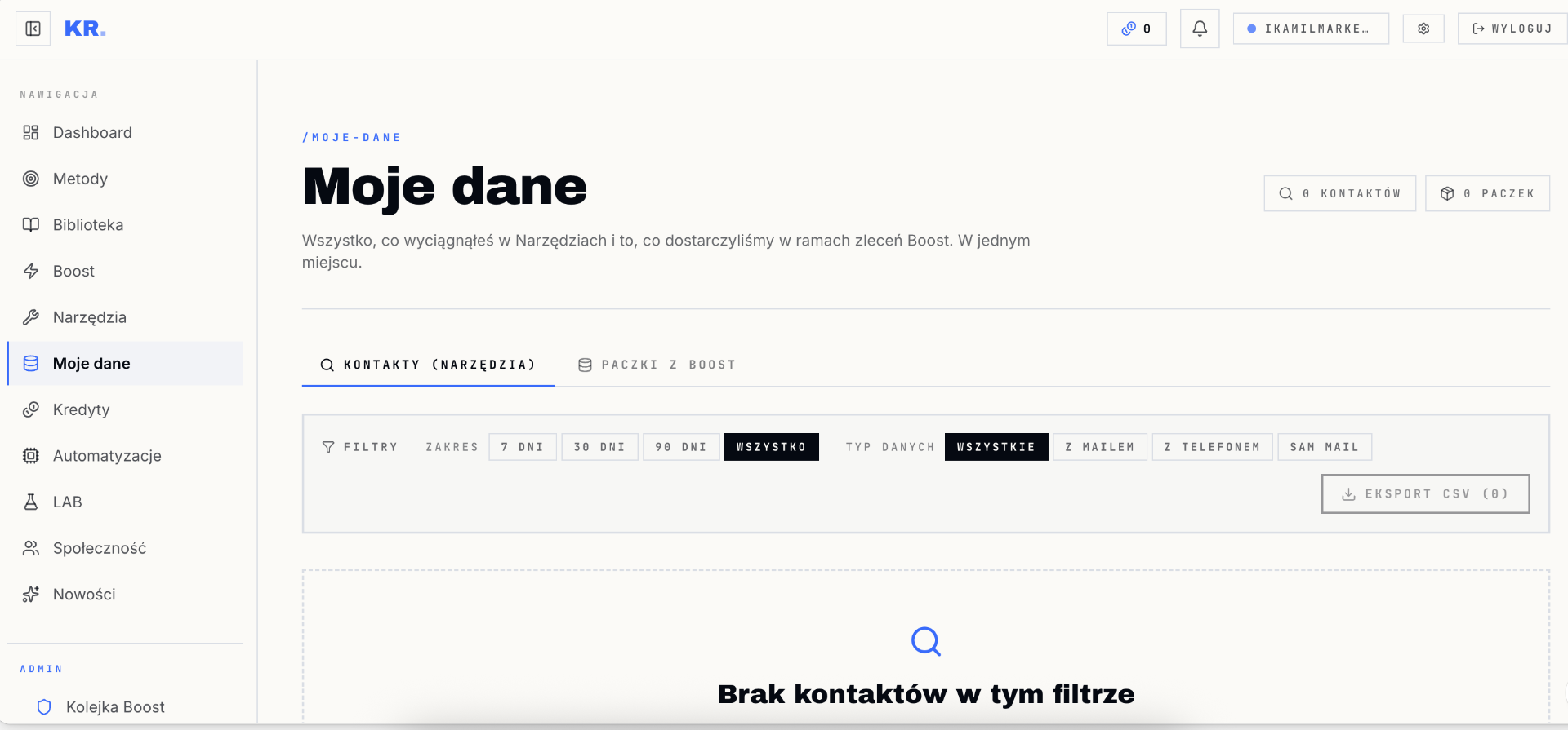 Moje dane